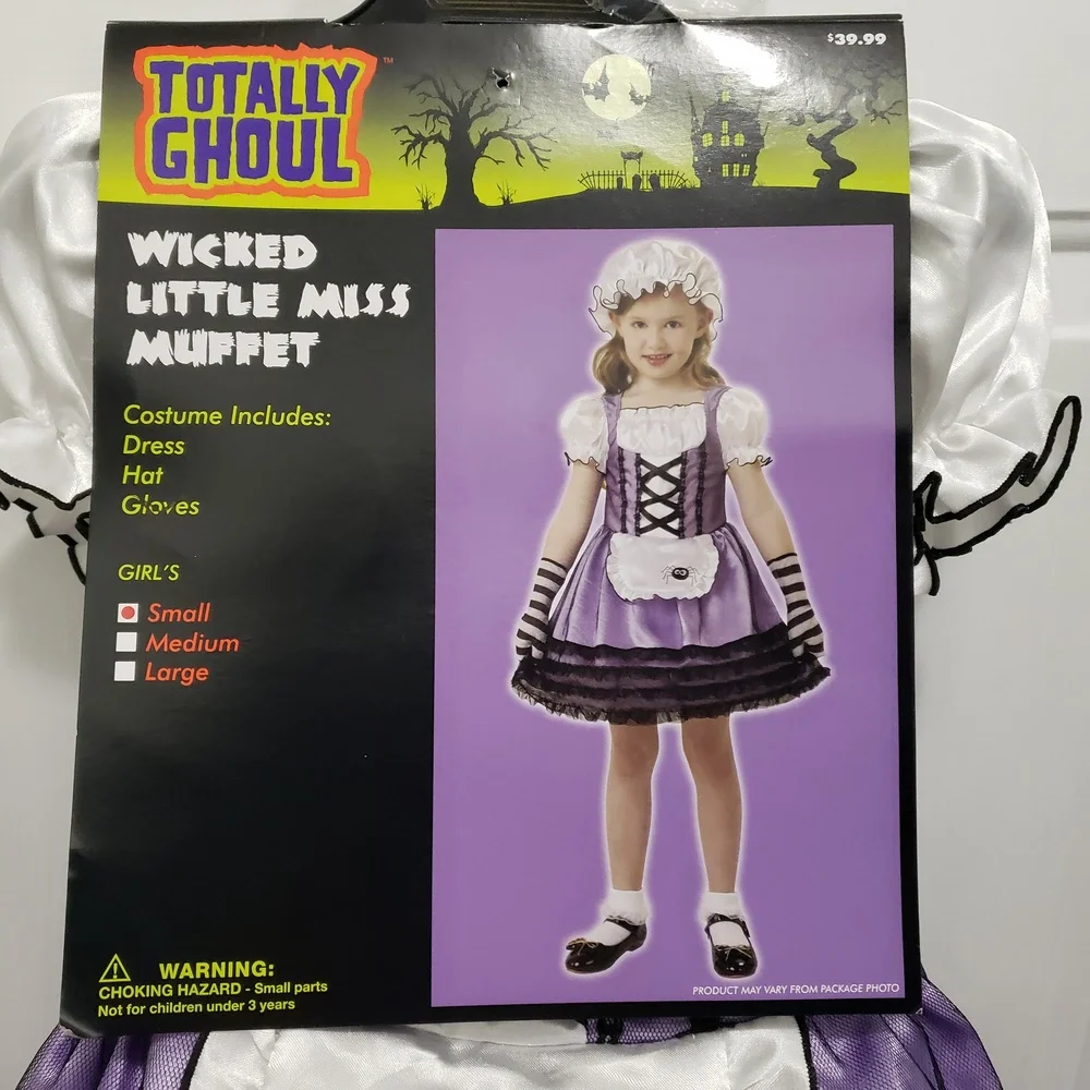 Wicked Little Miss Muffet Costume Size Small